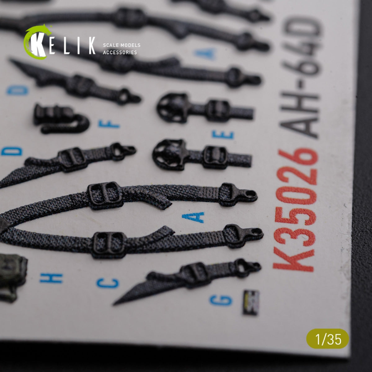 KELIK K35026 AH-64D Apache interior 3D decals for Meng kit 1/35 – image 9