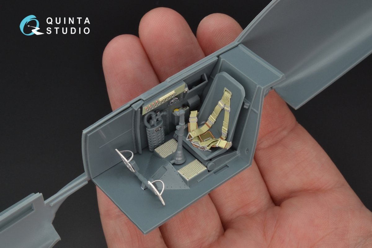 Quinta Studio QD32047 Bf 109E-1 3D-Printed &amp;amp; colored Interior on decal paper (for Eduard kit) 1/32 – image 4