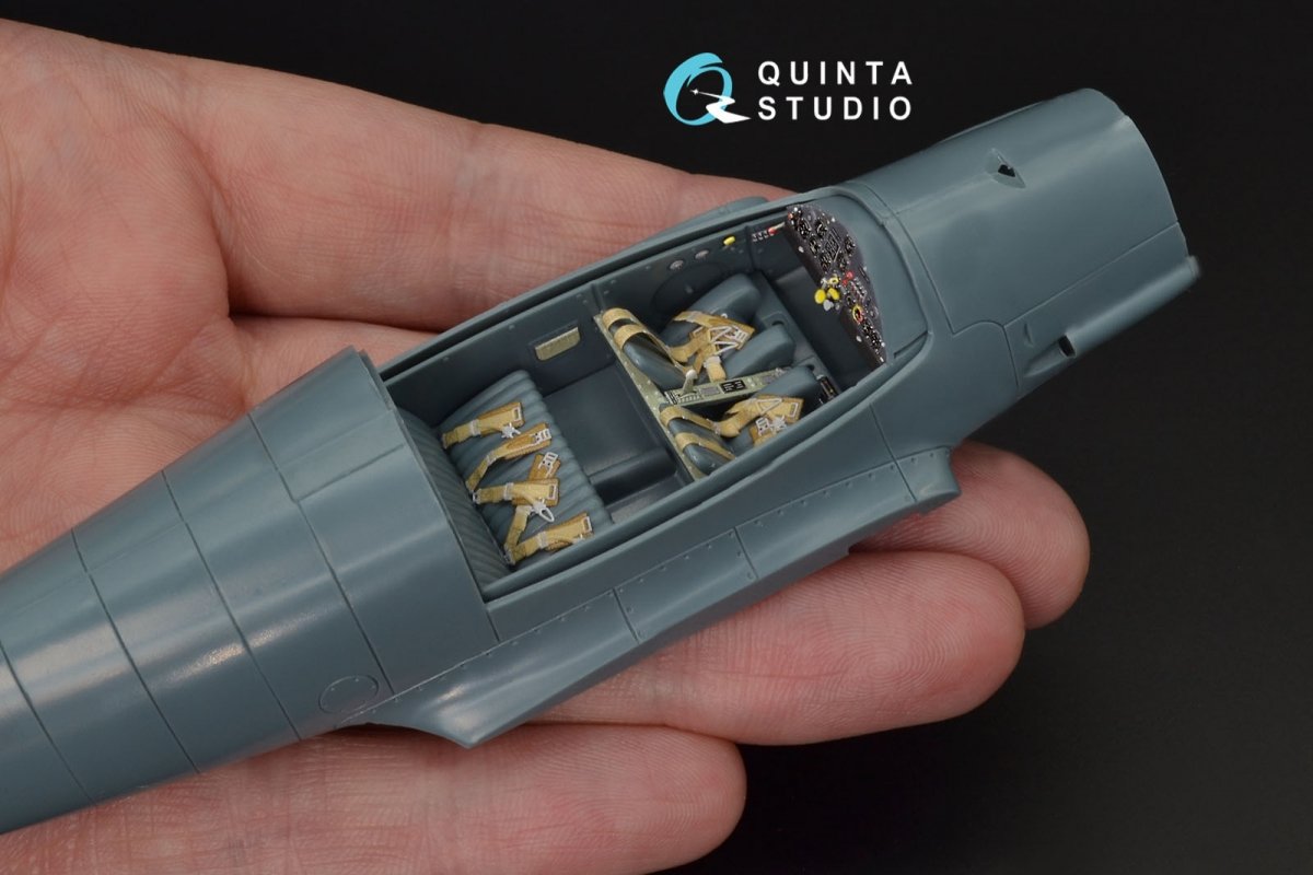 Quinta Studio QD48125 Bf108 3D-Printed &amp;amp; colored Interior on decal paper (Eduard) 1/48 – Bild 6