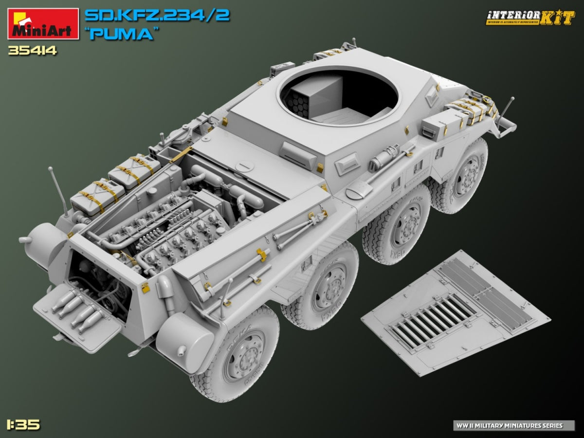 MiniArt 35414 Sd.Kfz. 234/2 PUMA. INTERIOR KIT 1/35 – image 17
