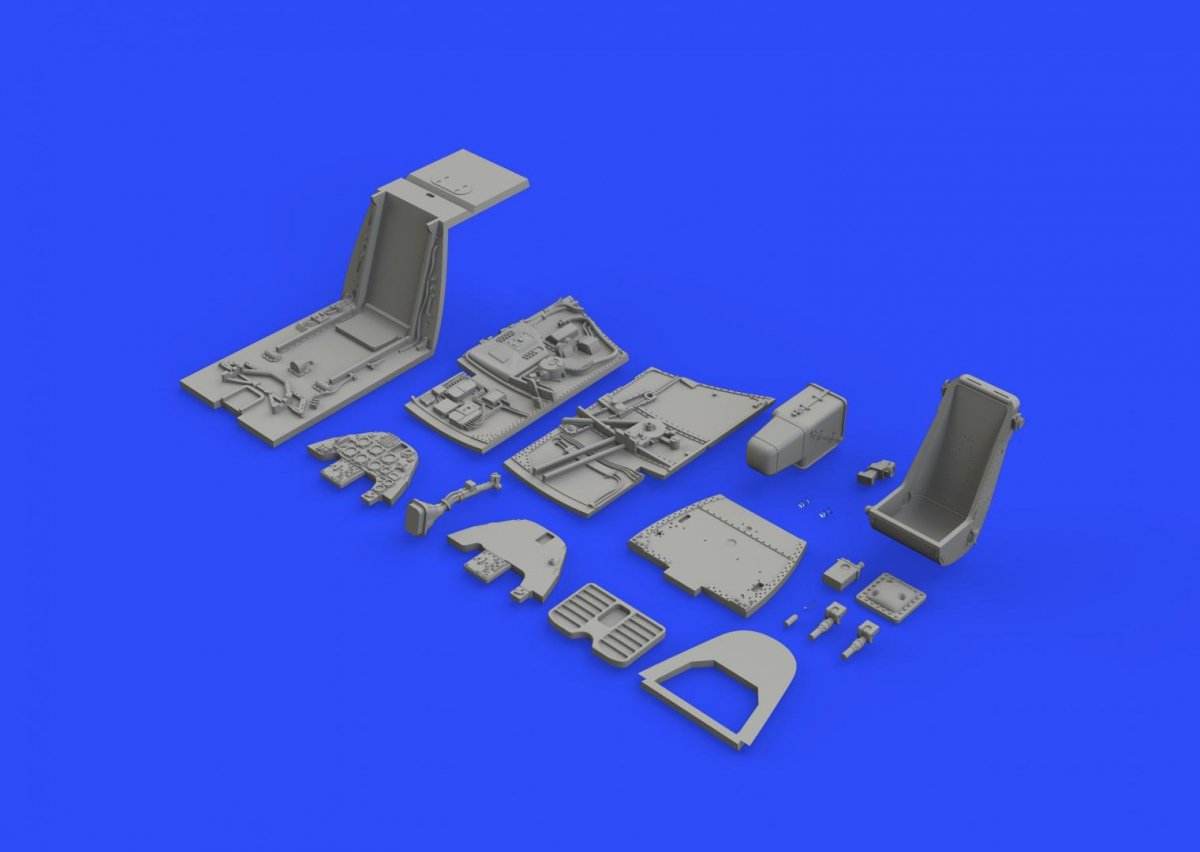 Eduard 648330 Bf 109F cockpit w/ early seat EDUARD 1/48 – Bild 4