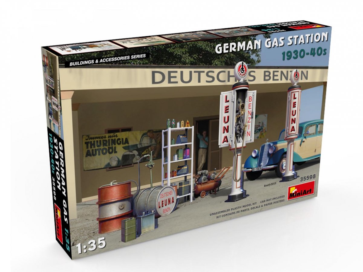 MiniArt 35598 GERMAN GAS STATION 1930-40s 1/35 – immagine 2