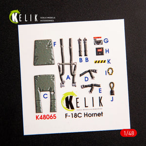 KELIK K48065 F-18C HORNET INTERIOR 3D DECALS FOR HASEGAWA KIT 1/48 – image 2