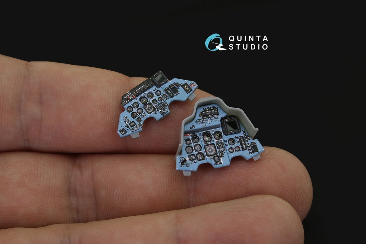 Quinta Studio QD48171 Su-27UB 3D-Printed &amp;amp; colored Interior on decal paper (for HobbyBoss kit) 1/48 – image 7