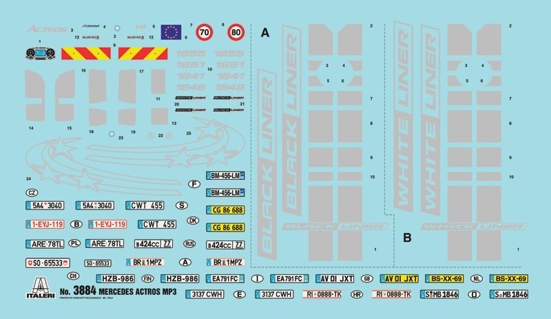 Italeri 3884 Mercedes-Benz Actros MP3 1/24 – image 13
