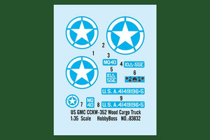 Hobby Boss 83832 US GMC CCKW-352 Wood Cargo Truck – imagen 3
