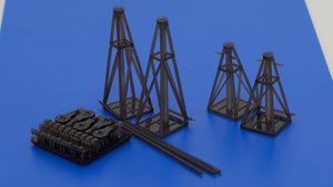Omask 103204 Jack stand set Luftwaffe (3D print) 1/32 – zdjęcie 3