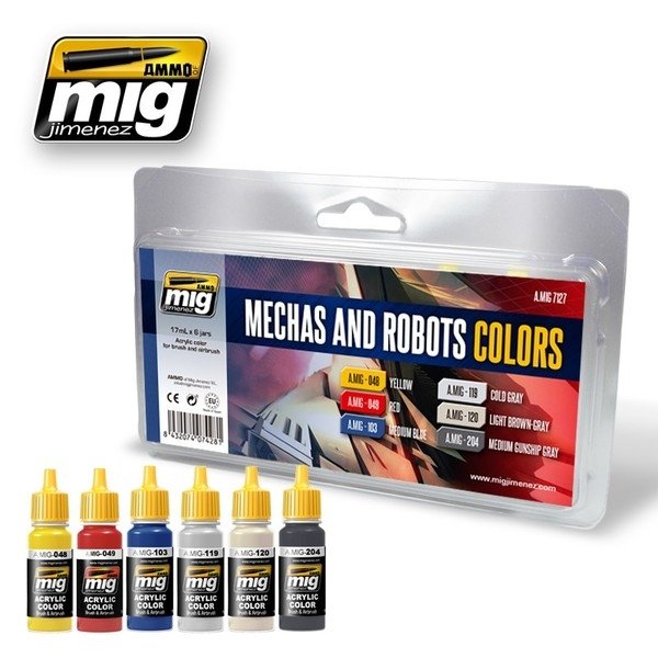 AMMO Mig of Jiminez 7127 Mechas and Robots Colors – zdjęcie 2