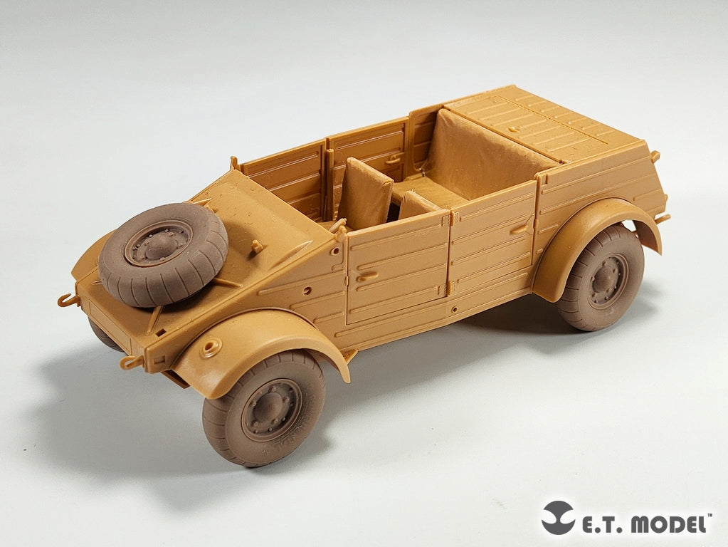 ET Model P35-139 WWII German Kübelwagen Type82 Sagged wheels Balloon tire For TAMIYA Kit 1/35 – Bild 7