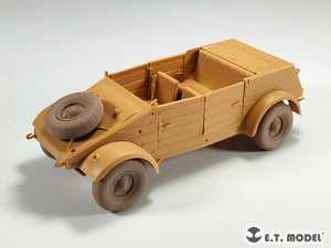 ET Model P35-139 WWII German Kübelwagen Type82 Sagged wheels Balloon tire For TAMIYA Kit 1/35 – Bild 7