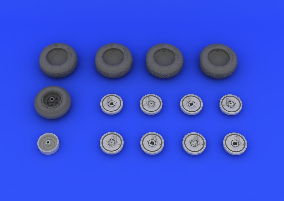 Eduard 632016 He 219 wheels 1/32 (Revell) – image 3