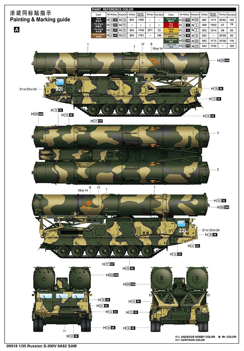 Trumpeter 09518 Russian S-300V 9A82 SAM 1/35 – image 5