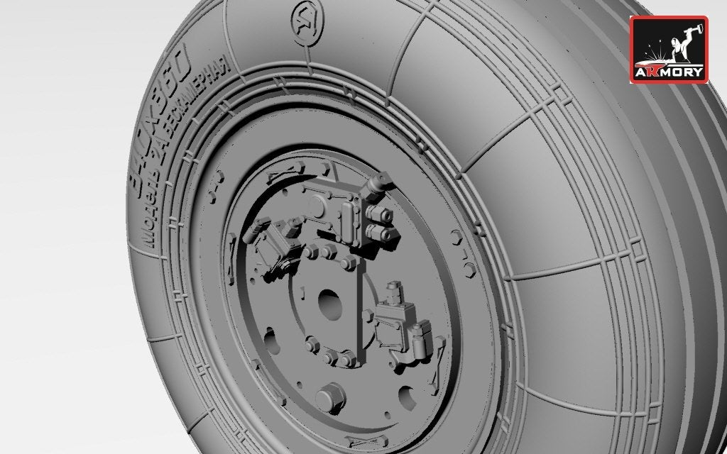 Armory Models AW32003 Sukhoj Su-25 Frogfoot wheels 1/32 – Bild 5