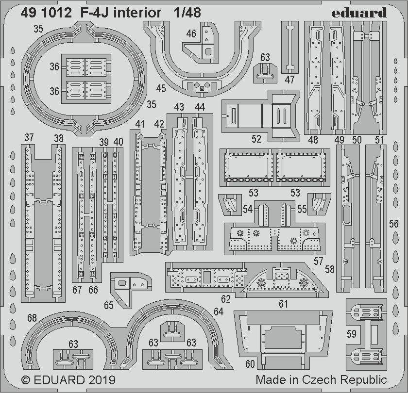 Eduard 491012 F-4J interior ACADEMY 1/48 – image 2