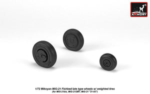 Armory Models AW72050 Mikoyan MiG-21 Fishbed wheels w/ weighted tires, late 1/72 – obrázek 2