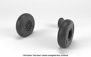 Armory Models AW48415 Hawker Sea Hawk wheels w/ weighted tires 1/48 – image 2