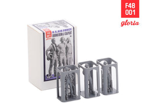 Gloria F48001 Ground Crew US Air Force vol.1 3D Printed Figures x 3 1/48 – image 3