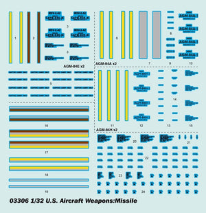 Trumpeter 03306 US Aircraft Weapons: Missiles 1/32 – obrázek 2