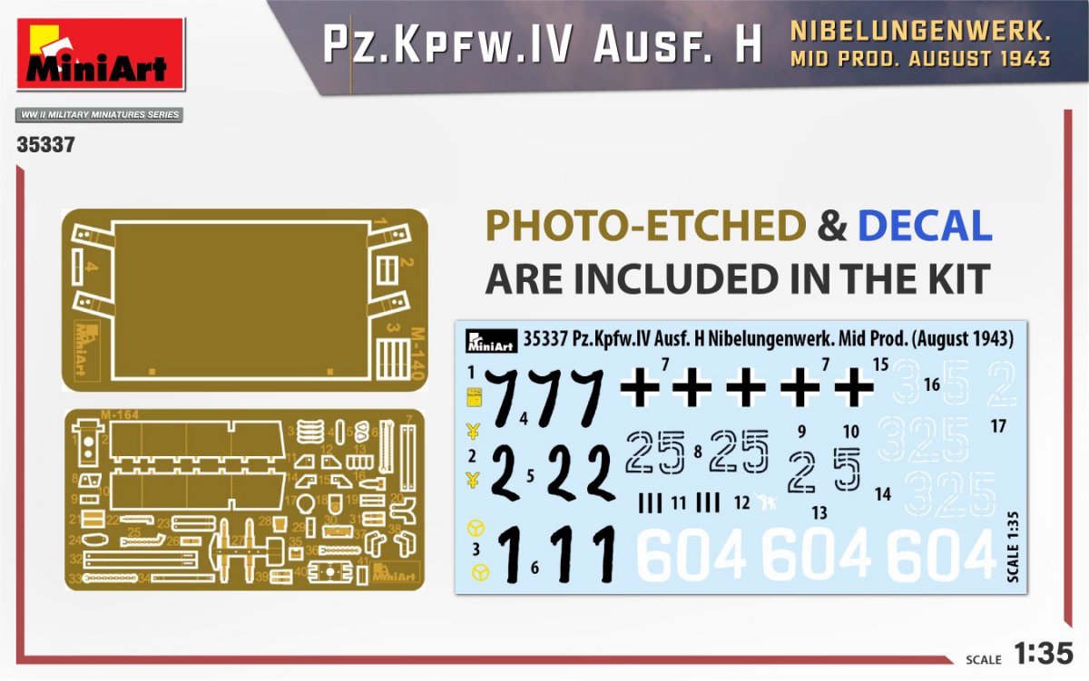 MiniArt 35337 Pz.Kpfw.IV Ausf. H NIBELUNGENWERK. MID PROD. AUGUST 1943 1/35 – image 2