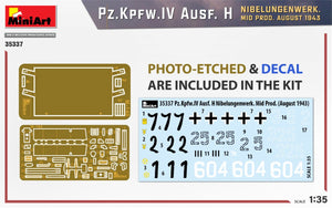 MiniArt 35337 Pz.Kpfw.IV Ausf. H NIBELUNGENWERK. MID PROD. AUGUST 1943 1/35 – image 2