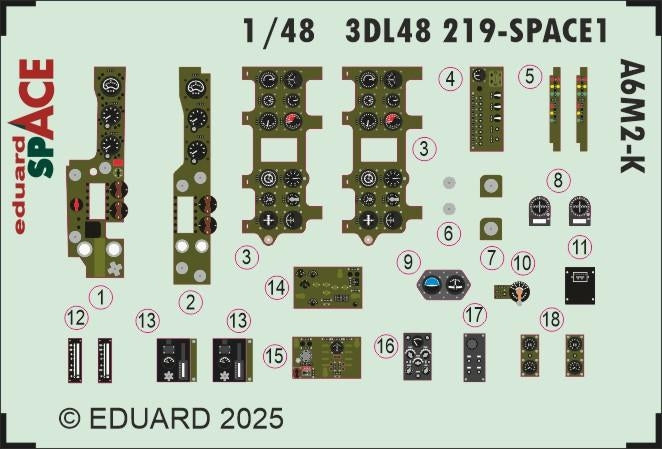Eduard 3DL48219 A6M2-K SPACE EDUARD 1/48 – obrázek 3