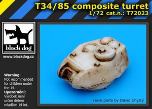 Black Dog T72023 T34 / 85 composite turet for Dragon, Trumpeter 1/72 – zdjęcie 2