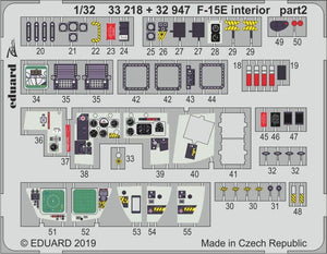 Eduard 32947 F-15E interior 1/32 TAMIYA – image 2