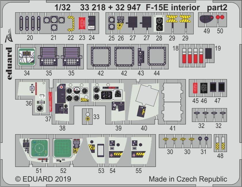 Eduard 32947 F-15E interior 1/32 TAMIYA – image 2