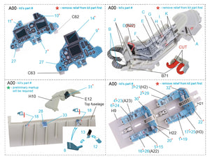 Quinta Studio QD48212 Su-30MKK 3D-Printed &amp;amp; colored Interior on decal paper (KittyHawk) 1/48 – Bild 2