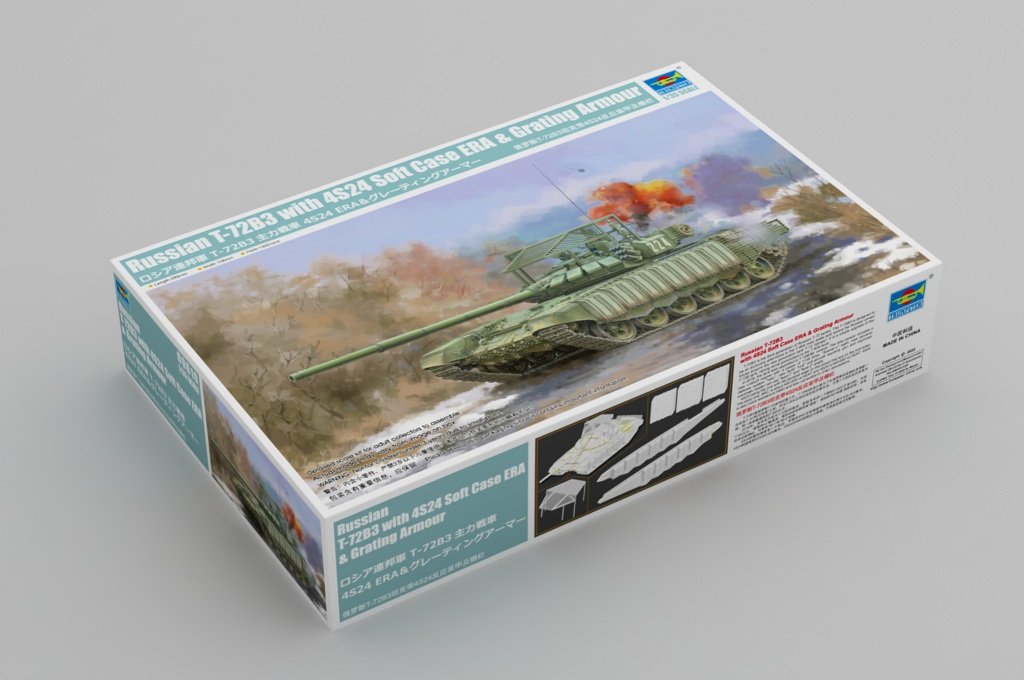 Trumpeter 09610 Russian T-72B3 with 4S24 Soft Case ERA &amp;amp; Grating Armor 1/35 – image 2