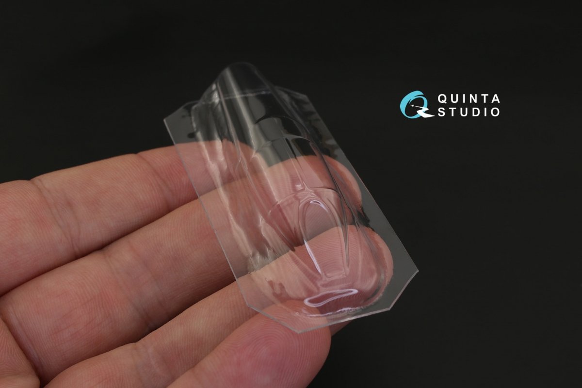 Quinta Studio QC48014 MiG-25 correction vacuformed clear canopy (for ICM kit) 1/48 – Bild 4