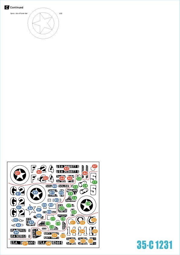 Star Decals 35-C1231 US M4A1 75mm Sherman 1/35 – image 2