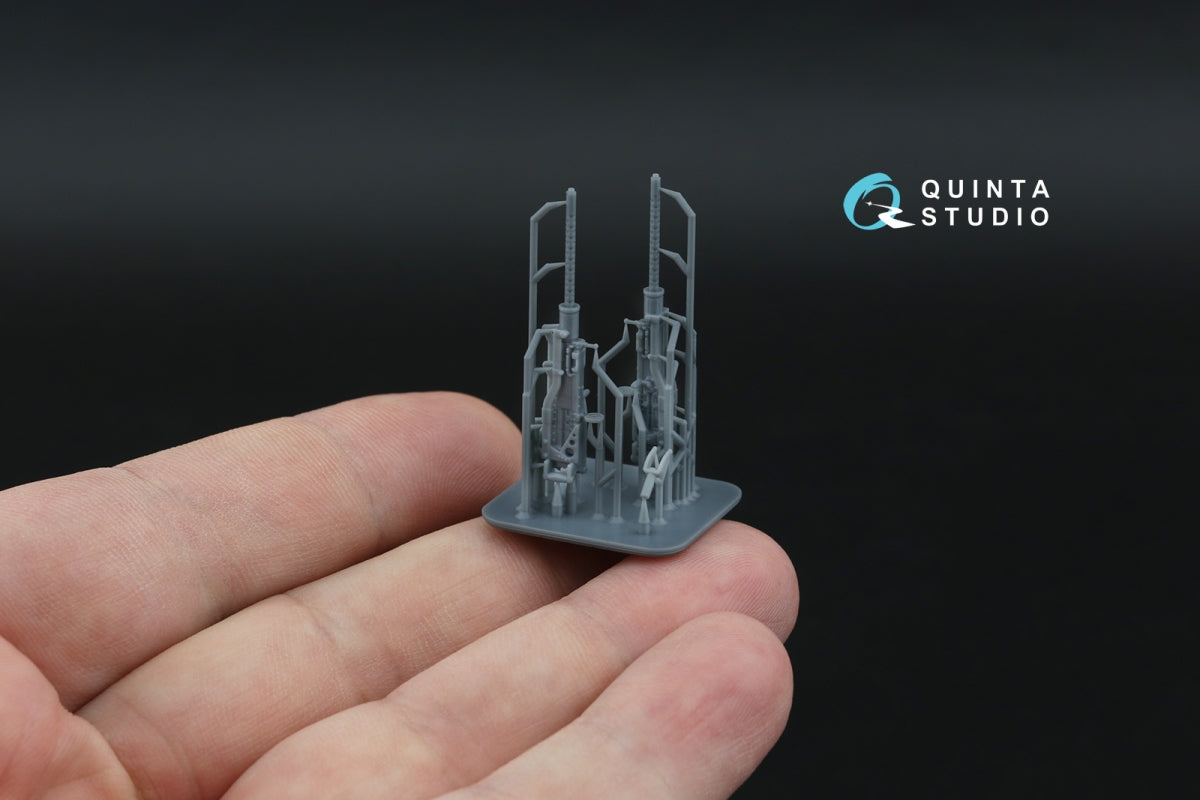 Quinta Studio QT48151 Browning .50 AN_M2 (flexible) Machine Gun, 2 pcs (for all kits) 1/48