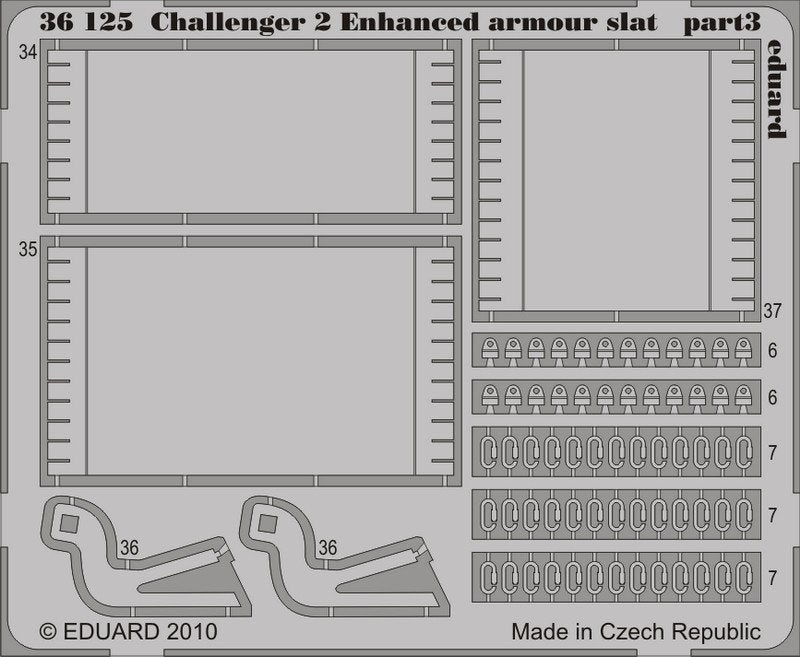 Eduard 36125 Challenger 2 Enhanced armor slat 1/35 Trumpeter – image 3
