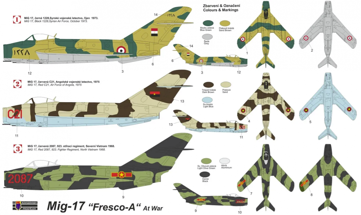 Kovozavody Prostejov KPM4826 MiG-17 “Fresco-A” At War 1/48 – Bild 2