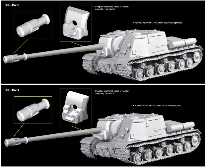 Dragon 6796 ISU-152-2 155mm BL-10 Cannon 2in1 1/35 – image 2