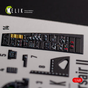 KELIK K48101 A-7E Corsair II- interior 3D decals for HobbyBoss kit 1/48 – obrázek 6