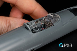 Quinta Studio QD+48550 MiG-21PF 3D-Printed &amp;amp; colored Interior on decal paper (Eduard) (with 3D-printed resin parts) 1/48