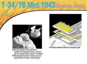 Dragon 7268 T-34/76 Mod.1943 German Army 1/72 – imagen 5