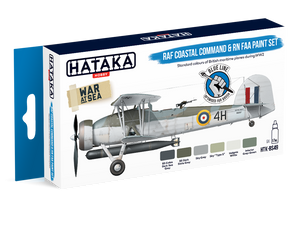 Hataka HTK-BS49 BLUE LINE – RAF Coastal Command &amp;amp; RN FAA paint set 6x17ml