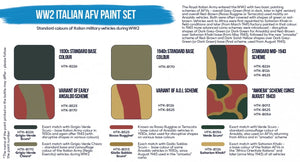 Hataka HTK-BS106 WW2 Italian AFV paint set (6x17 ml) – obrázek 3