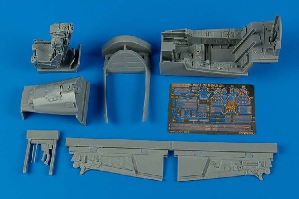 Ensemble de cockpit Aires 2088 F-8E/H Crusader au 1/32 Trumpeter