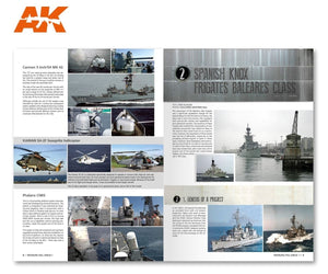 AK Interactive AK098 MODELLING FULL AHEAD 1 / KNOX &amp;amp; BALEARES CLASS EN – immagine 7