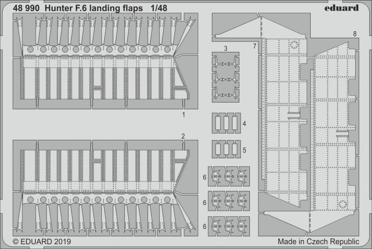 Eduard 48990 Hunter F.6 landing flaps 1/48 AIRFIX