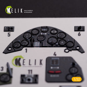 KELIK K32018 OS2U Kingfisher - Interior 3D Decal for Kitty Hawk/Zimi models kit 1/32 – Bild 5