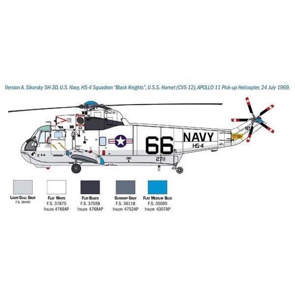 Italeri 1433 SH-3D Sea King Moon Landing 50th Anniv. 1/72 – zdjęcie 4