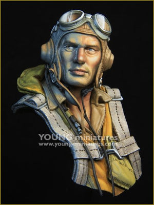 Young Miniatures YM1890 The Battle of Midway US Navy Pilot 1942 1/10 – image 2