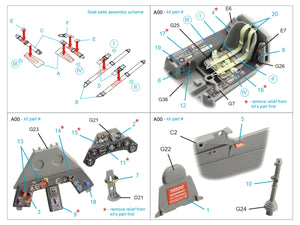 Quinta Studio QD35150 Fw 190A-8 interior 3D decals Border Model 1/35 – Bild 10