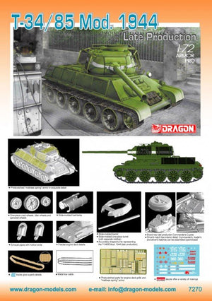 Dragon 7270 T-34/85, mod.1944 late (1/72) – Bild 2