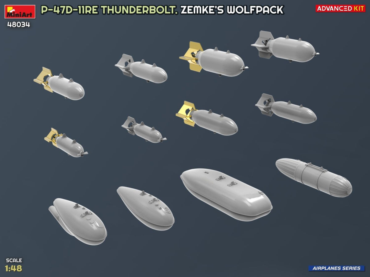 MiniArt 48034 P-47D-11RE Thunderbolt. Zemke&amp;#39;s Wolfpack. Advanced Kit 1/48 – obrázek 16